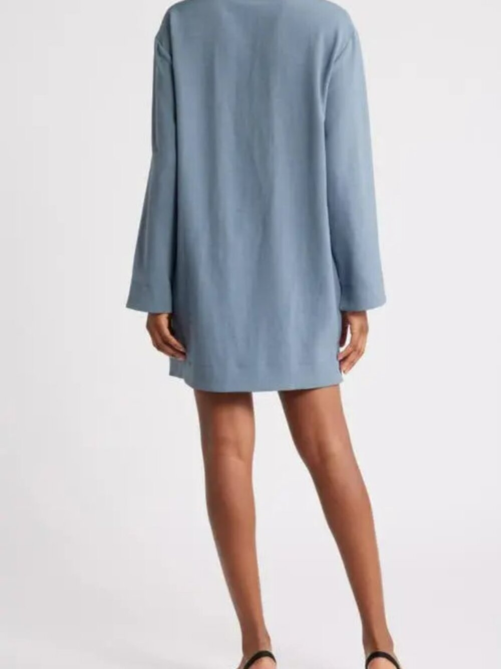 NEW! 79.00 ASTR THE LABEL COLLAR LONG SLEEVE SHIFT DRESS - Picture 2 of 8